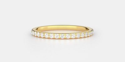 1/2 Carat Eternity Band in 18K Yellow Gold