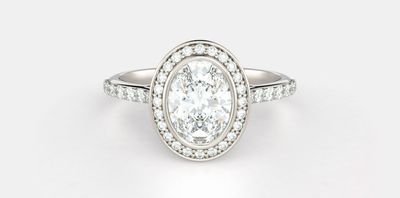 Harper No 3. Pavé in white gold. Get this celeb-inspired look.