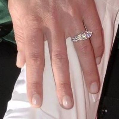 Portia de Rossi 3 carat east west marquise cut engagement ring