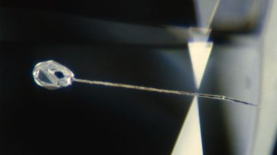 A clarity enhanced diamond