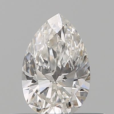 A short and stubby pear cut diamond