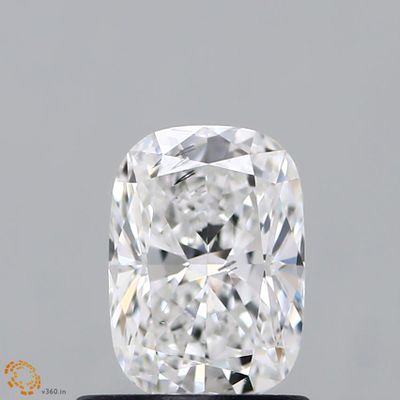 An elongated cushion cut diamond