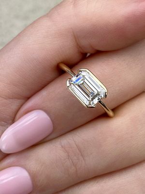 east west frank darling diamond engagement ring mason no.2 in yellow gold