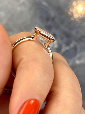 Frank Darling half bezel engagement ring mason no. 2