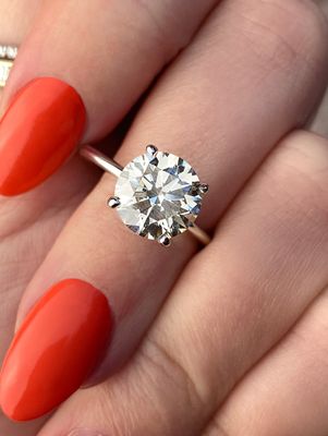 frank darling round diamond engagement ring