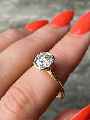 Frank Darling low set bezel engagement ring