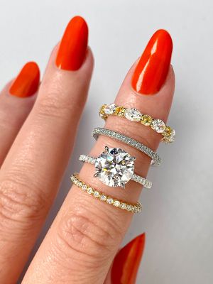 Frank Darling custom mixed metal ring stack!