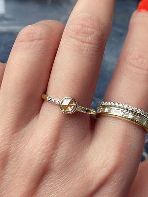 Frank Darling custom bezel rose cut ring.