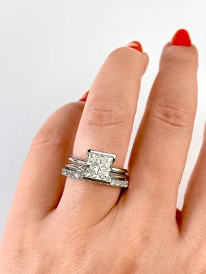 Frank Darling wedding bands stacked