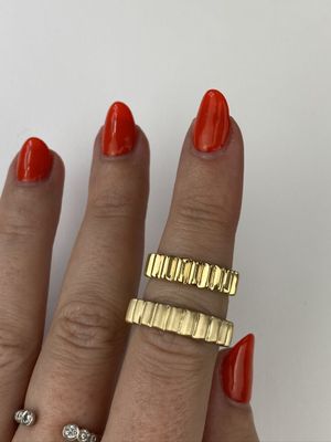 Frank darling matching anniversary rings.