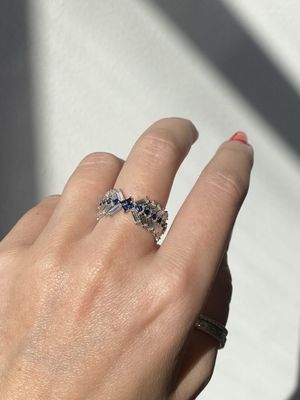 Frank Darling custom baguette eternity ring
