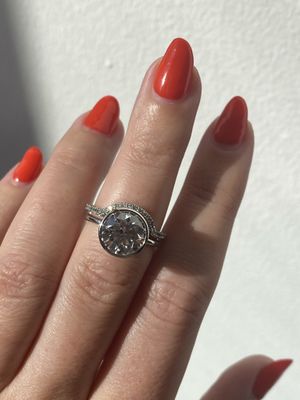 Frank Darling custom contoured wedding band set