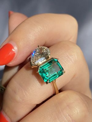 Toi et Moi Personalized Gemstone Ring